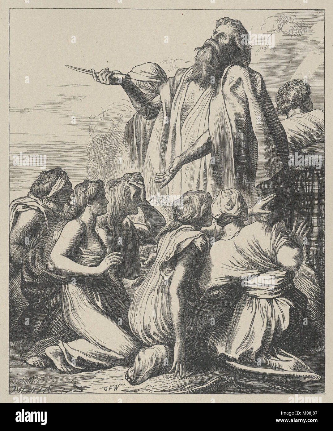 Noahs Opfer (Dalziels "Bibel Galerie) MET DP 835845 Stockfoto