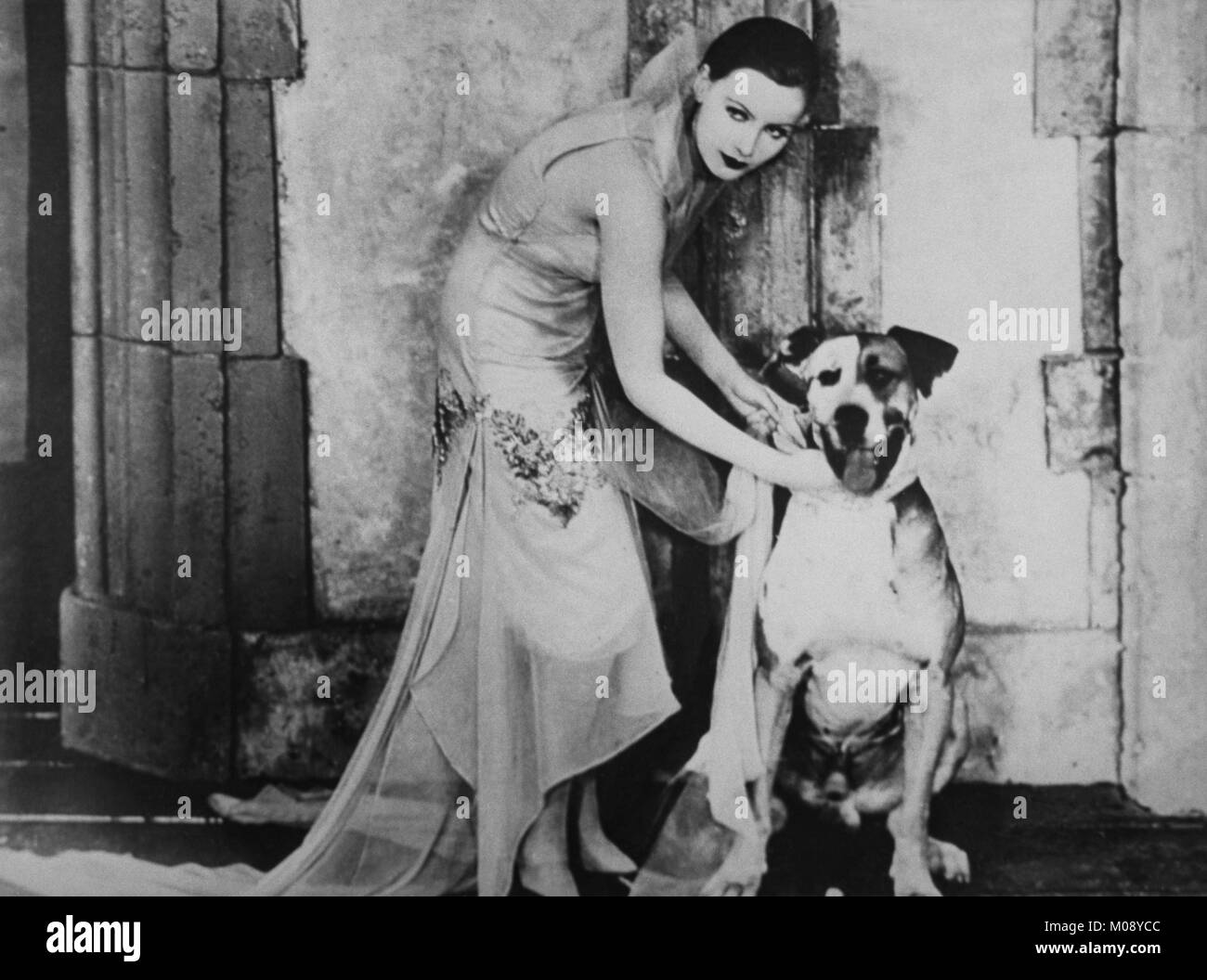 GRETA GARBO schwedische Schauspielerin 1927 Werbung Quelle für den Film, dem Fleisch und dem Teufel Stockfoto