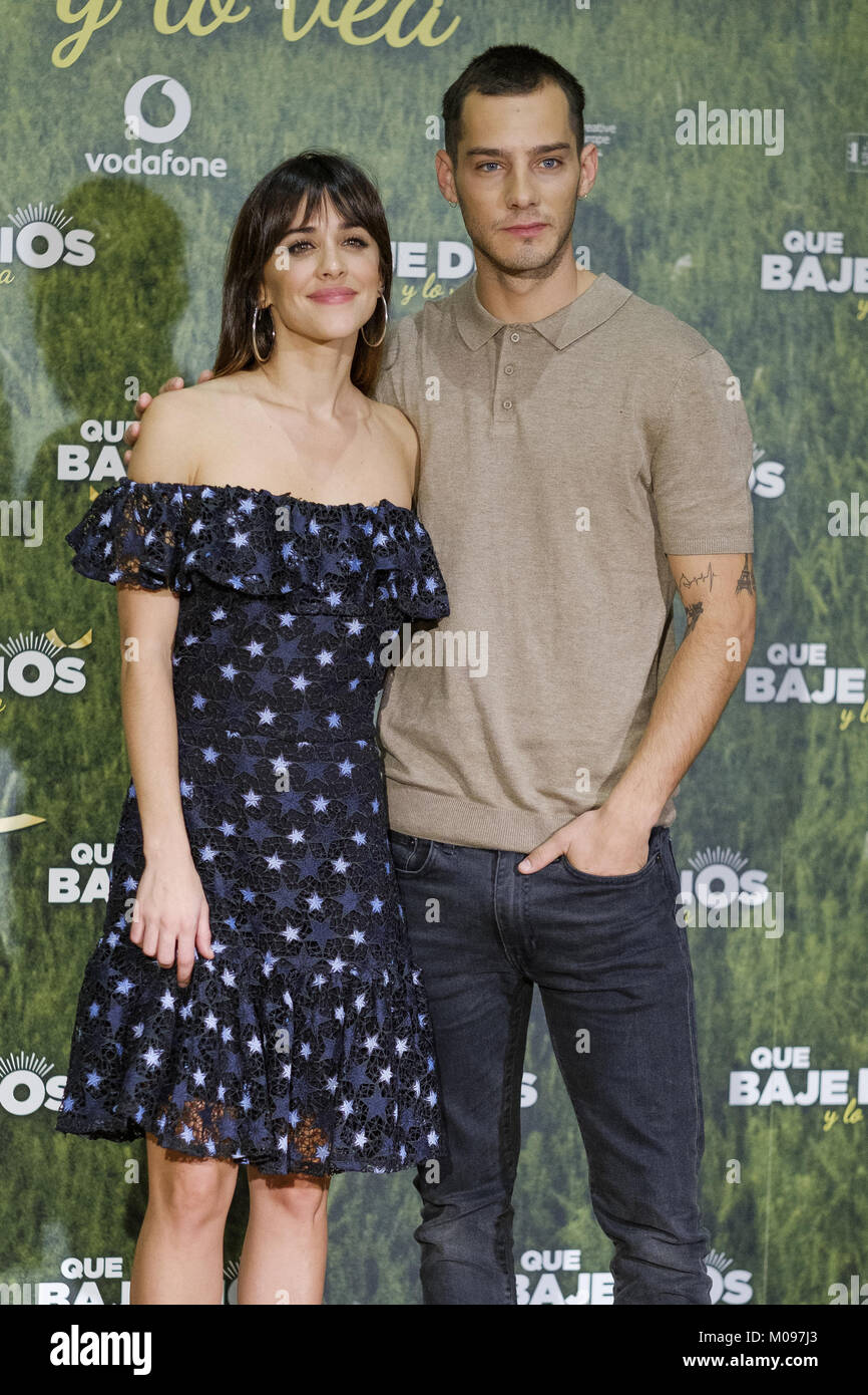 "Baje Dios Y Lo Que Vea' Fotoshooting bei Urso Hotel in Madrid mit: Macarena Garcia, Joel Bosqued Wo: Madrid, Spanien Wann: 19 Dec 2017 Credit: Oscar Gonzalez/WENN.com Stockfoto