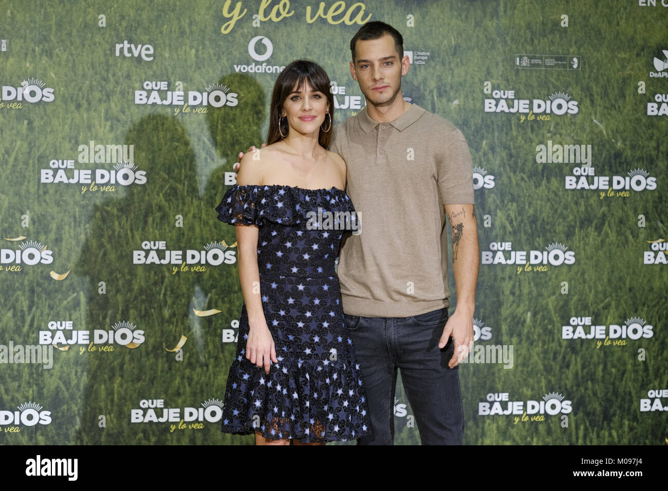 "Baje Dios Y Lo Que Vea' Fotoshooting bei Urso Hotel in Madrid mit: Macarena Garcia, Joel Bosqued Wo: Madrid, Spanien Wann: 19 Dec 2017 Credit: Oscar Gonzalez/WENN.com Stockfoto