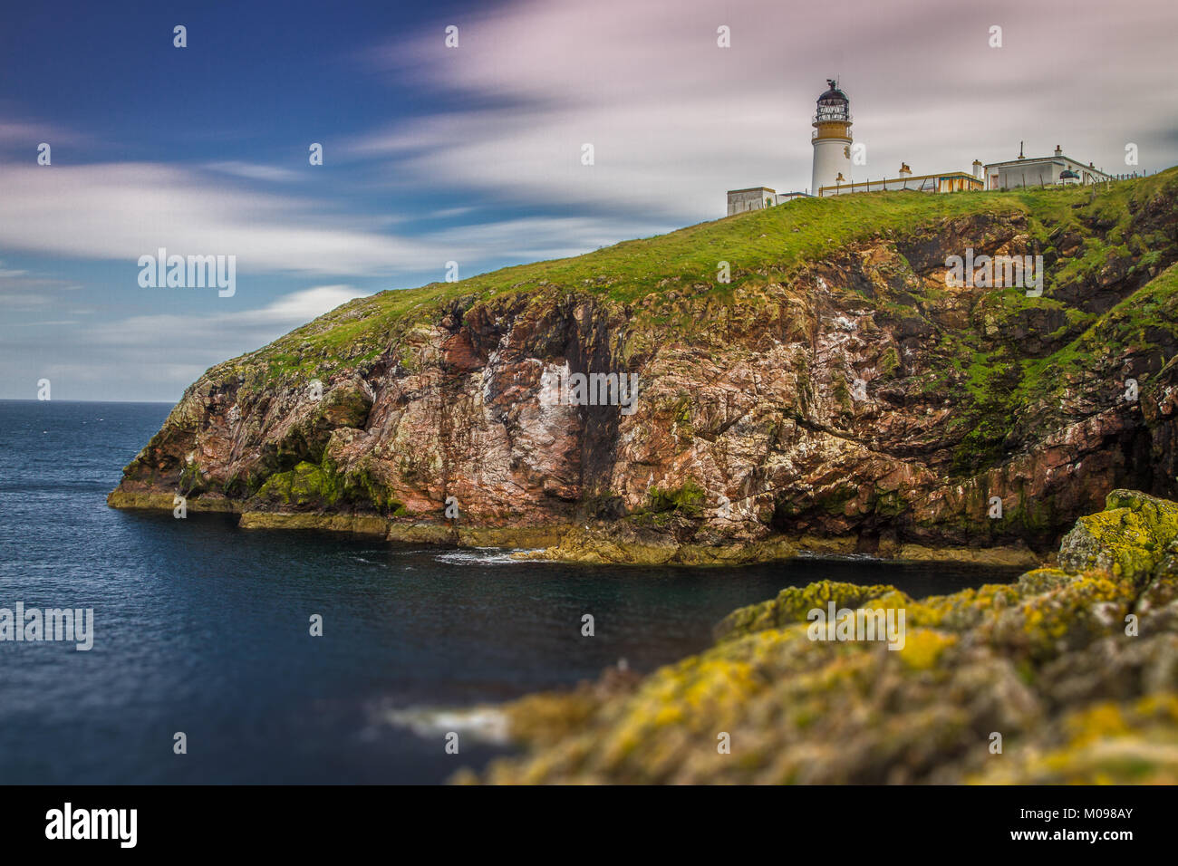 Tiumpan Head-Leuchtturm Stockfoto