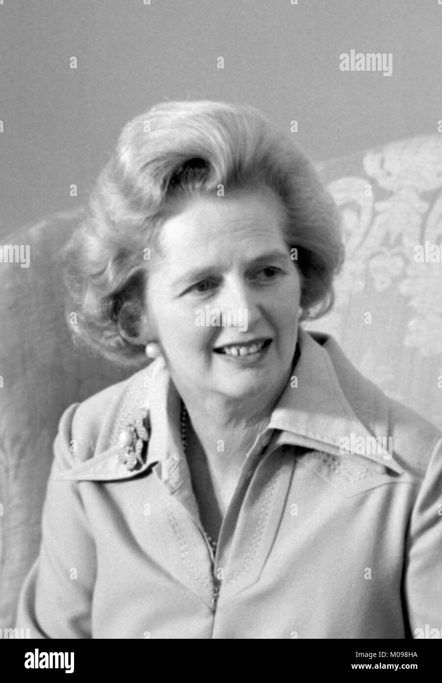 Margaret Thatcher (1925-2013). Portrait des britischen Premierministers im September 1975, Foto von Marion S Trikosko. Stockfoto