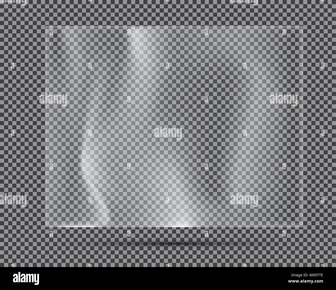 Leichte transparente Polyethylen-Banner. Vektor-Illustration. Stock Vektor