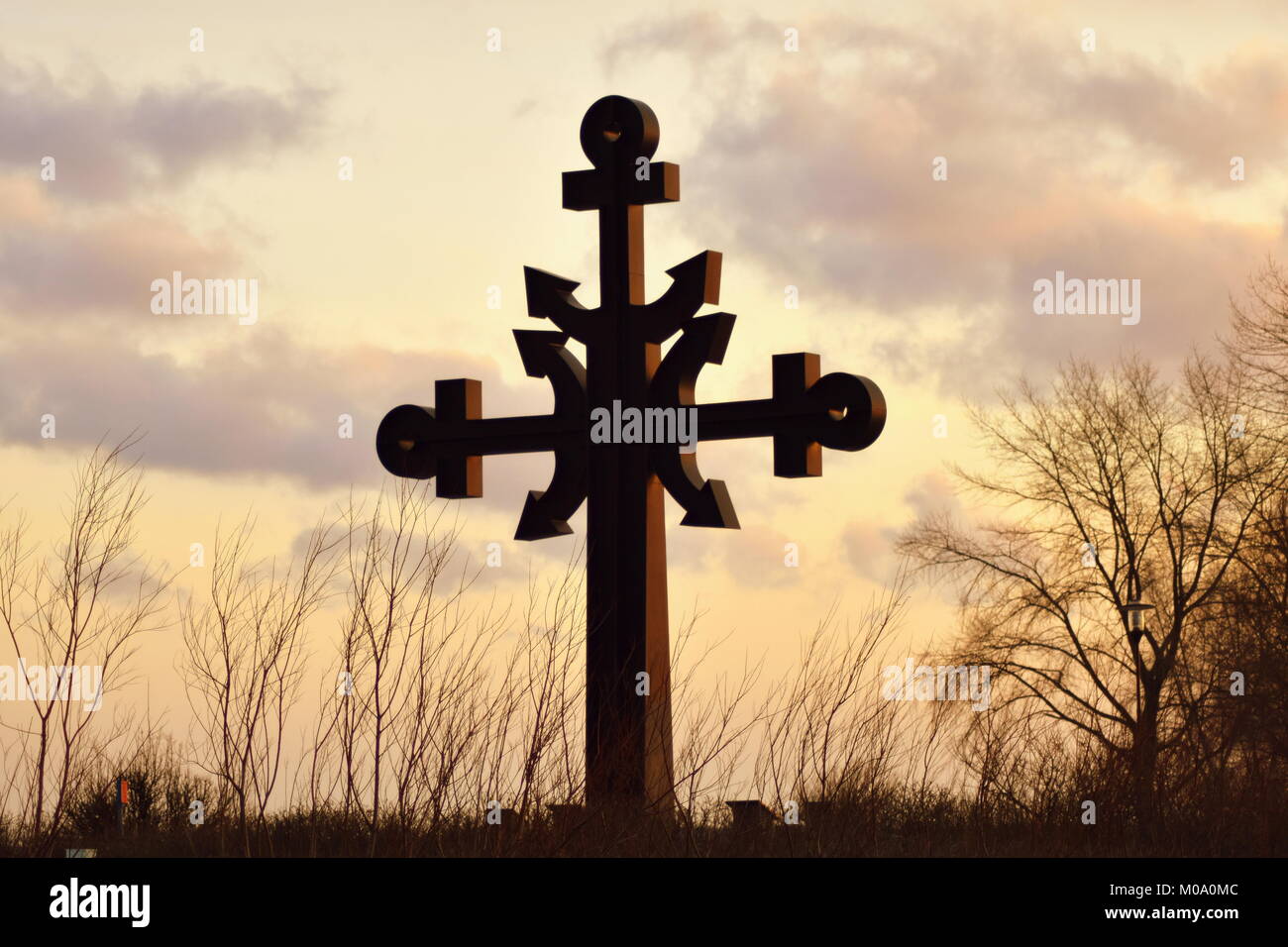 "Kreuz des Meeres" und schönen Abend Licht im Winter. Stockfoto