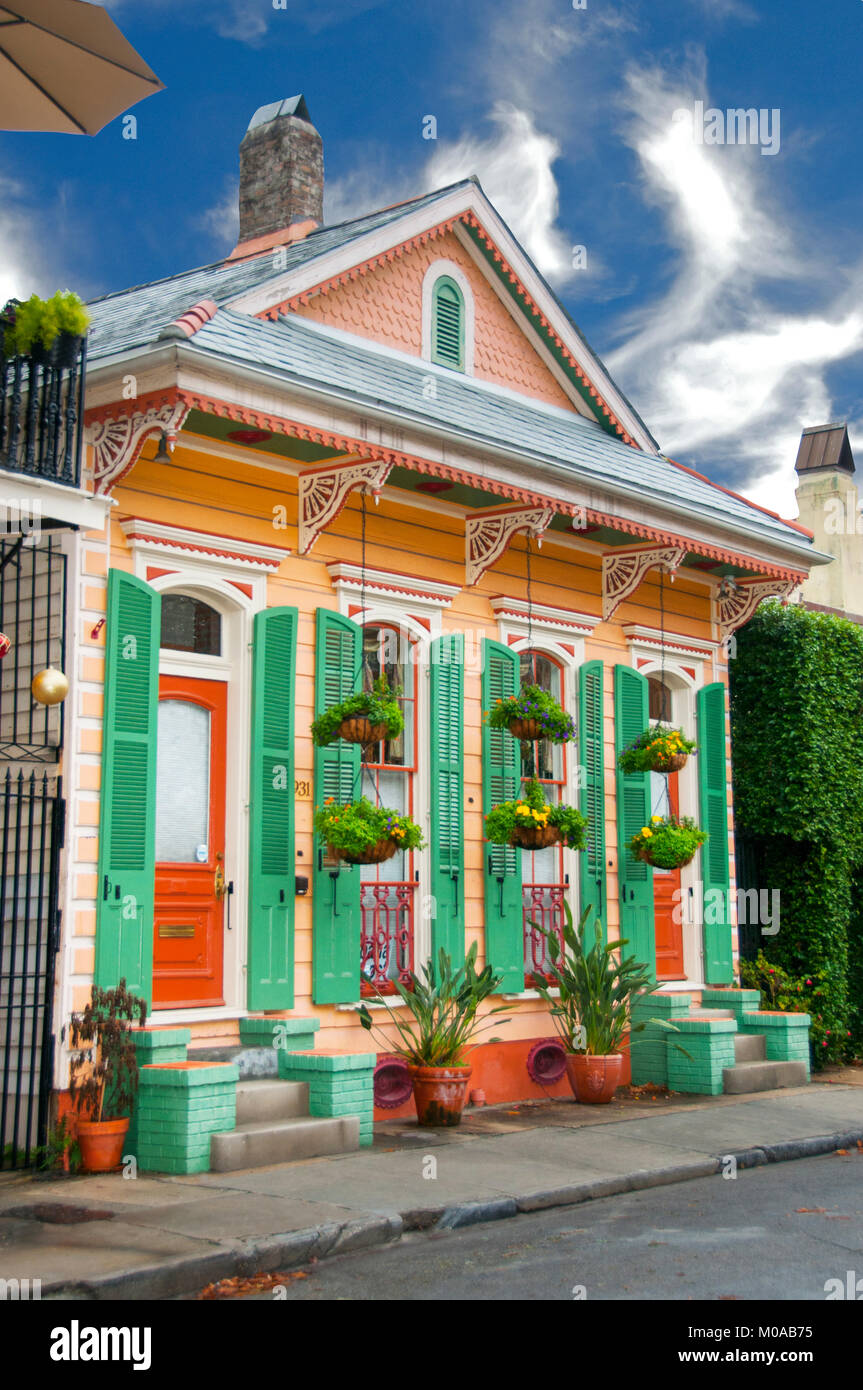 Haus außen in New Orleans Stockfoto