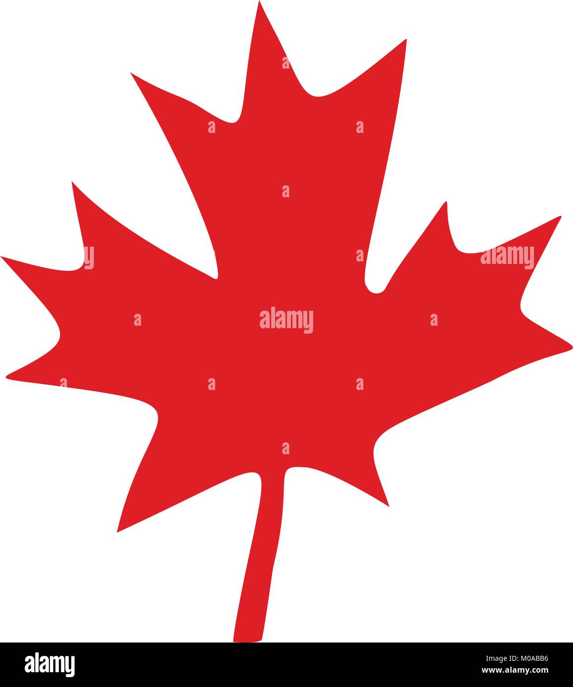 Kanadische rote Maple Leaf. Comic cartoon Pop Art retro Abbildung Stock Vektor