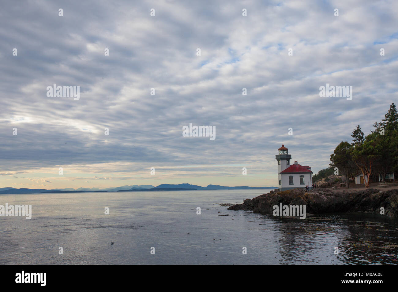 Leuchtturm und Makrele Himmel Stockfoto