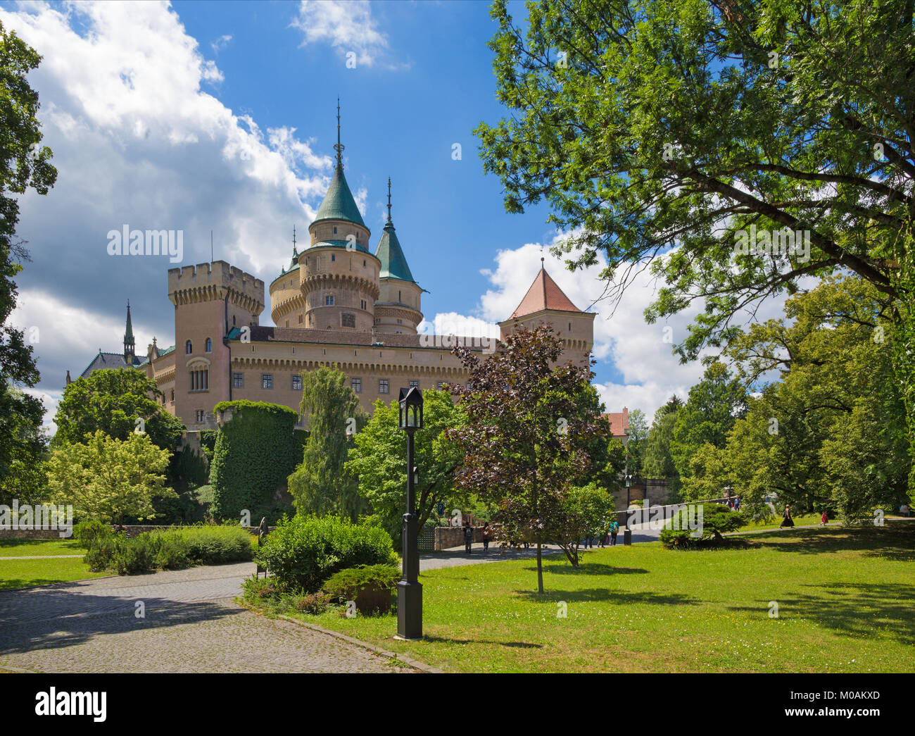 Bojnice - eines der schönsten Schlösser in der Slowakei. Stockfoto