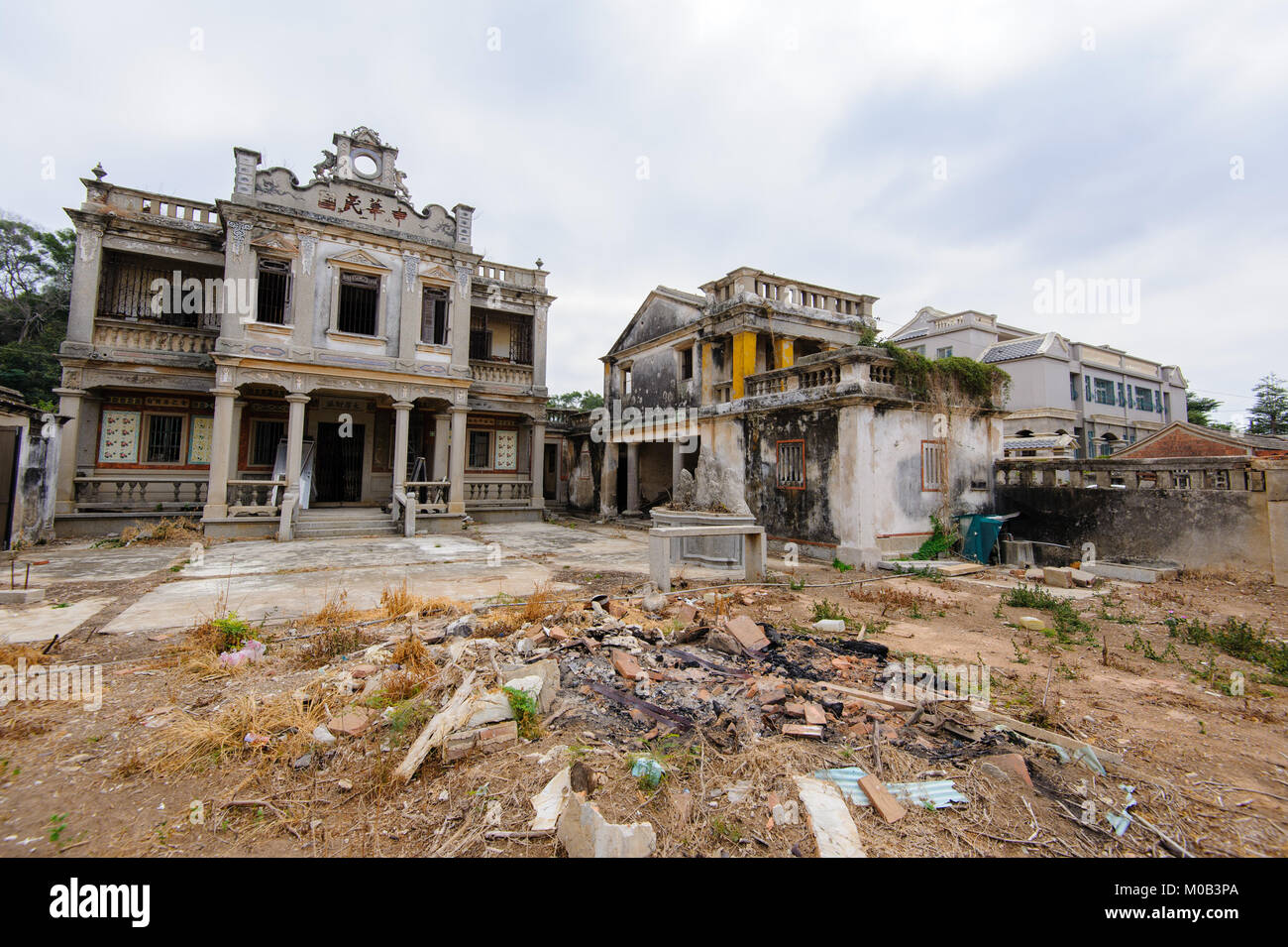 Ruine der westlichen Stil Haus in Kinmen Stockfoto Ruine der westlichen Stil Haus in Kinmen Stockfoto