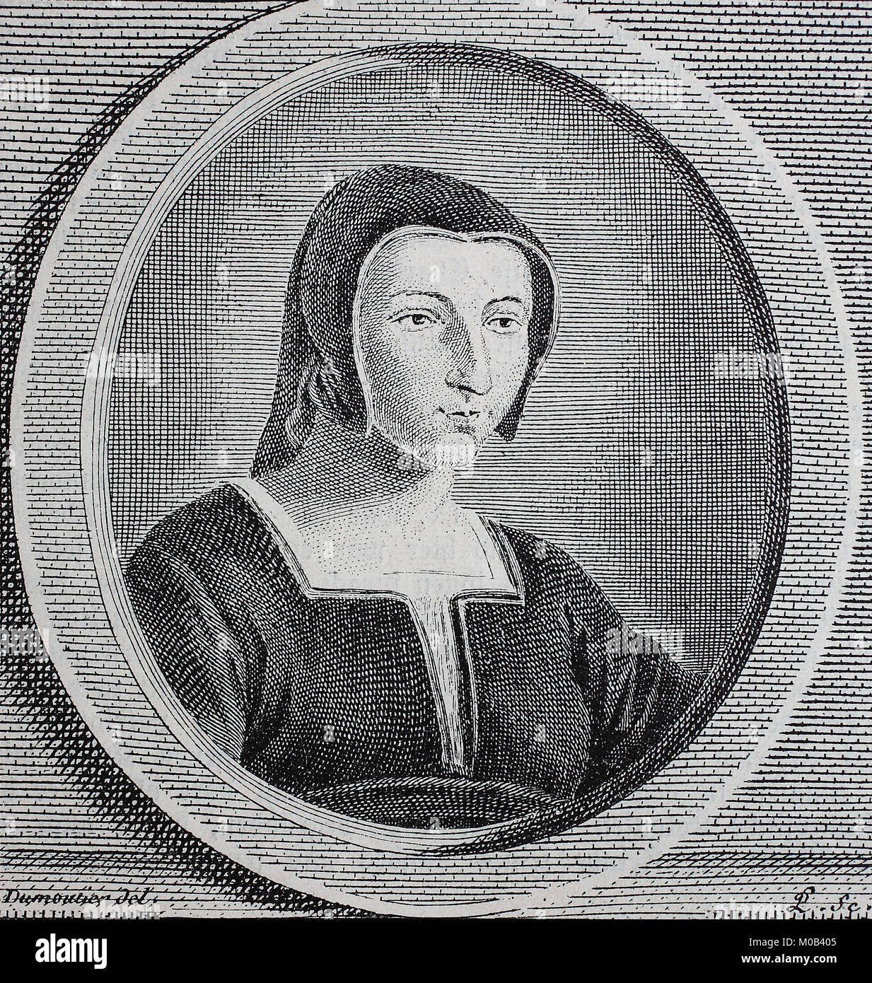 Margarete von Valois, 14. Mai 1553. - 27. März 1615, auch als La Reine Margot bekannt, Königin von Frankreich und Navarra sowie Herzogin von Valois war, digital verbesserte Reproduktion einer Vorlage drucken von 1880 Stockfoto