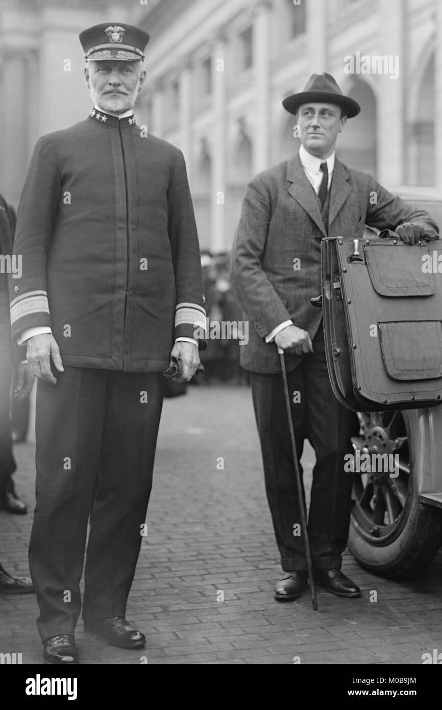 Franklin Delano Roosevelt als Sekretär der Marine Stockfoto