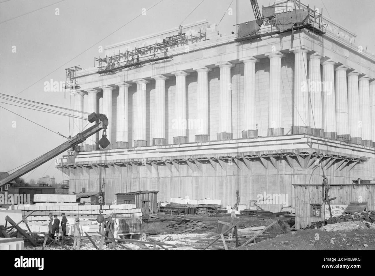 Lincoln Memorial erfährt Bau Stockfoto