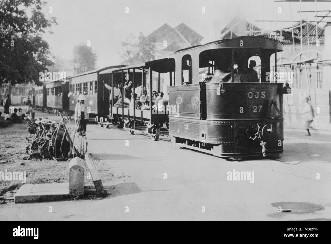 Batavische Railroad Passenger Train Stockfoto