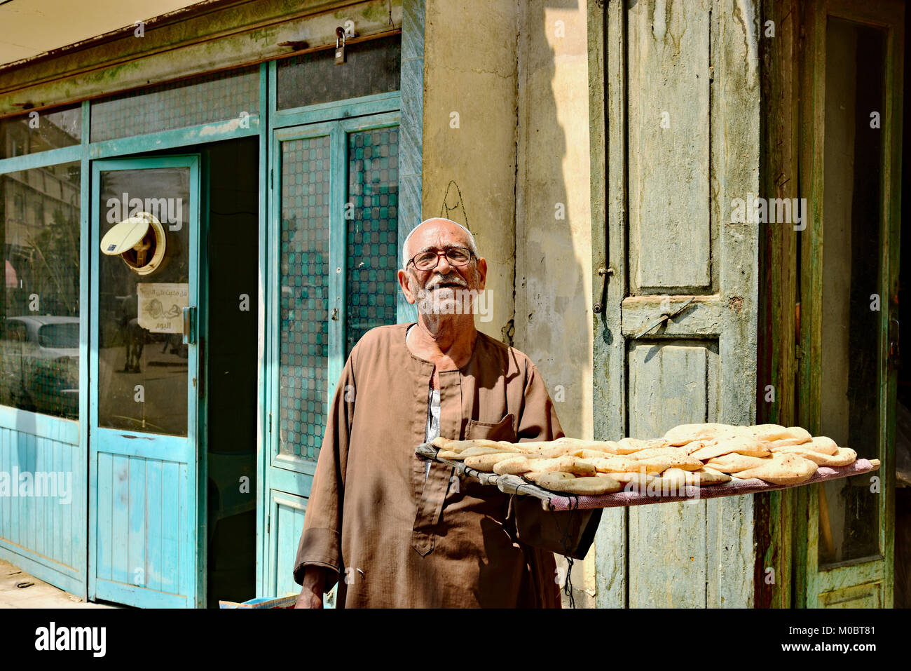 Das tägliche Leben in der Nähe von Gizeh Kairo, Ägypten. Stockfoto