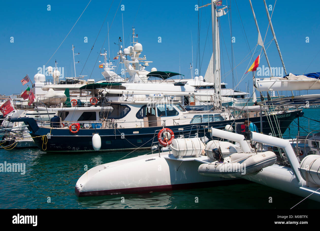 Port, Denia, Alicante, Spanien. Stockfoto