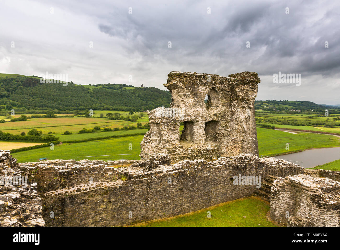 Dryslwyn Schloss, Carmarthen, South Wales Stockfoto