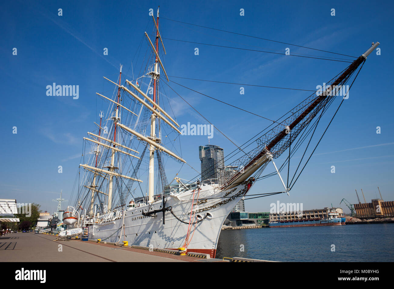 Dar Pomorza (Geschenk von Pommern) Polnisch-manipulierten Segelschiff von 1909 in Gdynia, Polen Stockfoto