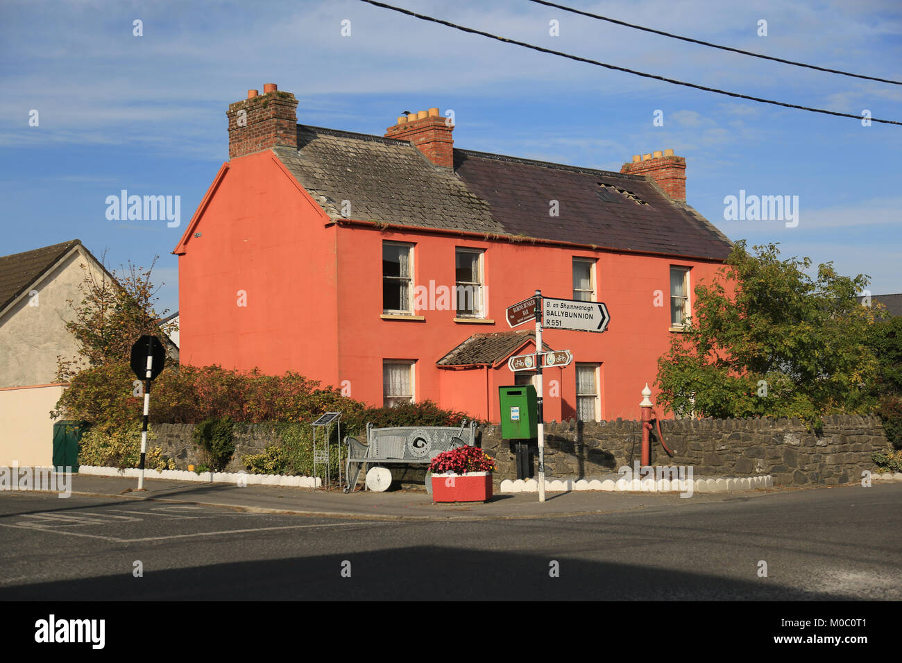 Alte irische Dorf Kreuzung, Causeway, wilden Atlantik, County Kerry, Irland Stockfoto