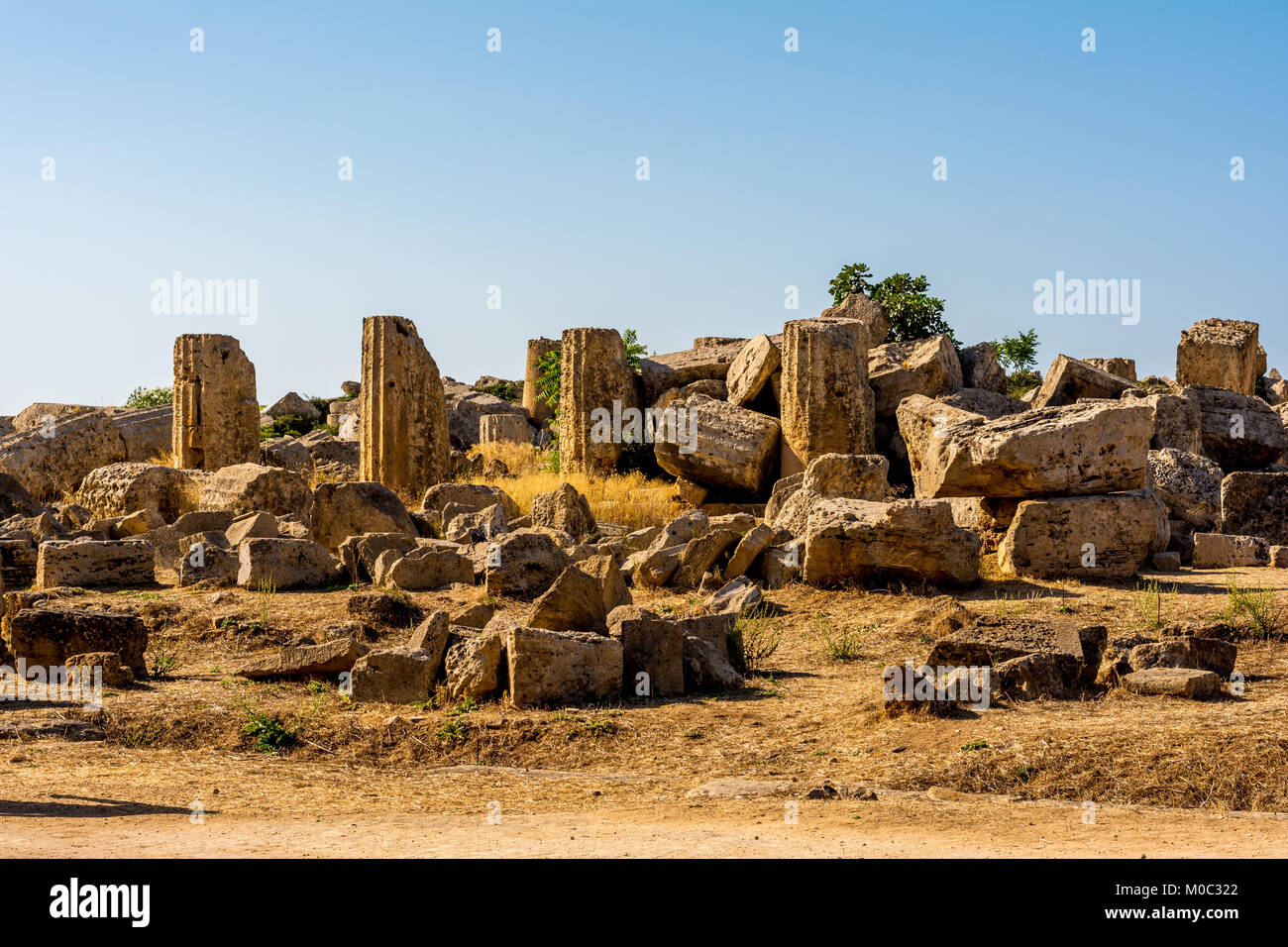 Tempel von Selinunte Stockfoto