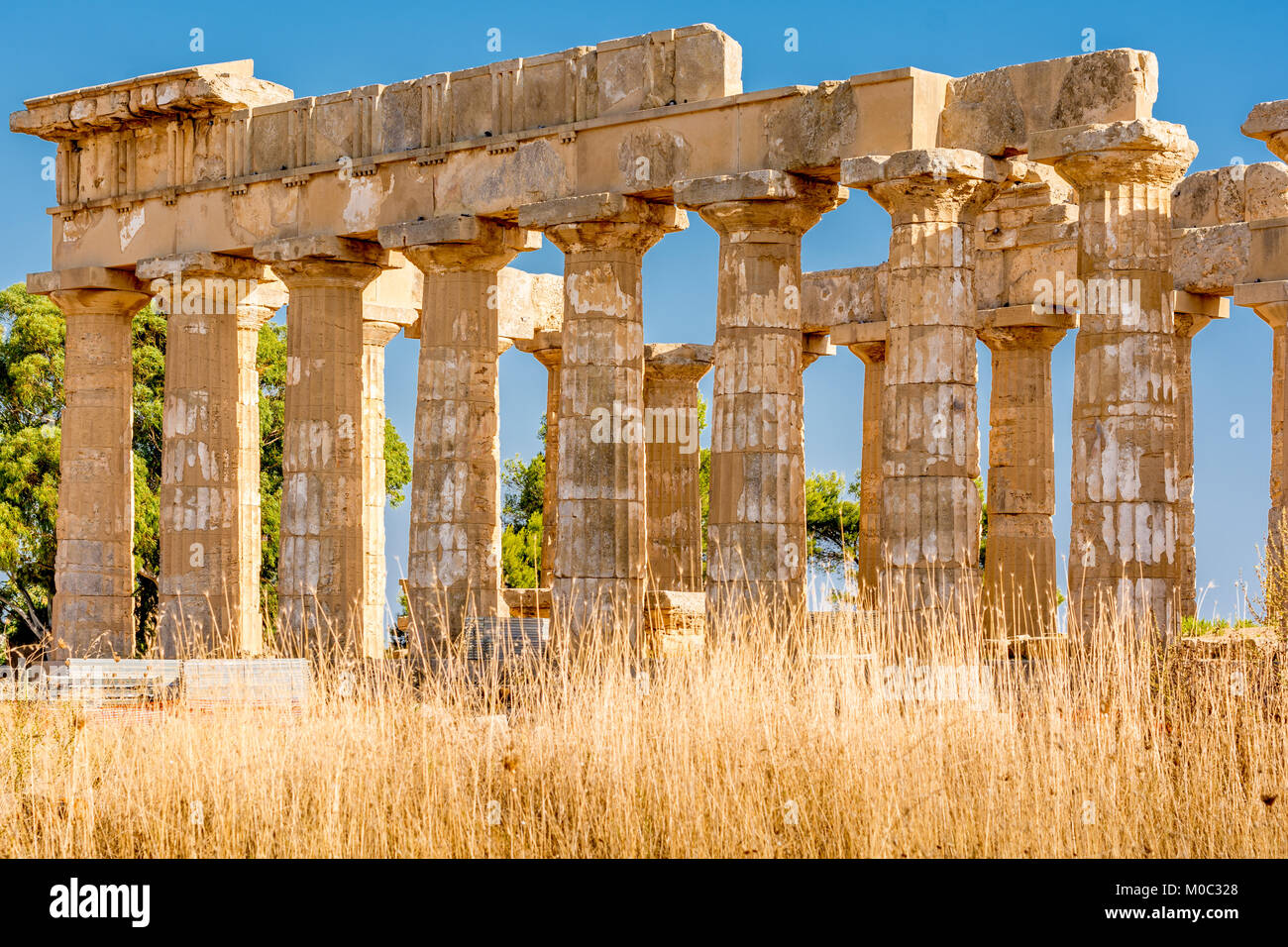 Tempel von Selinunte Stockfoto