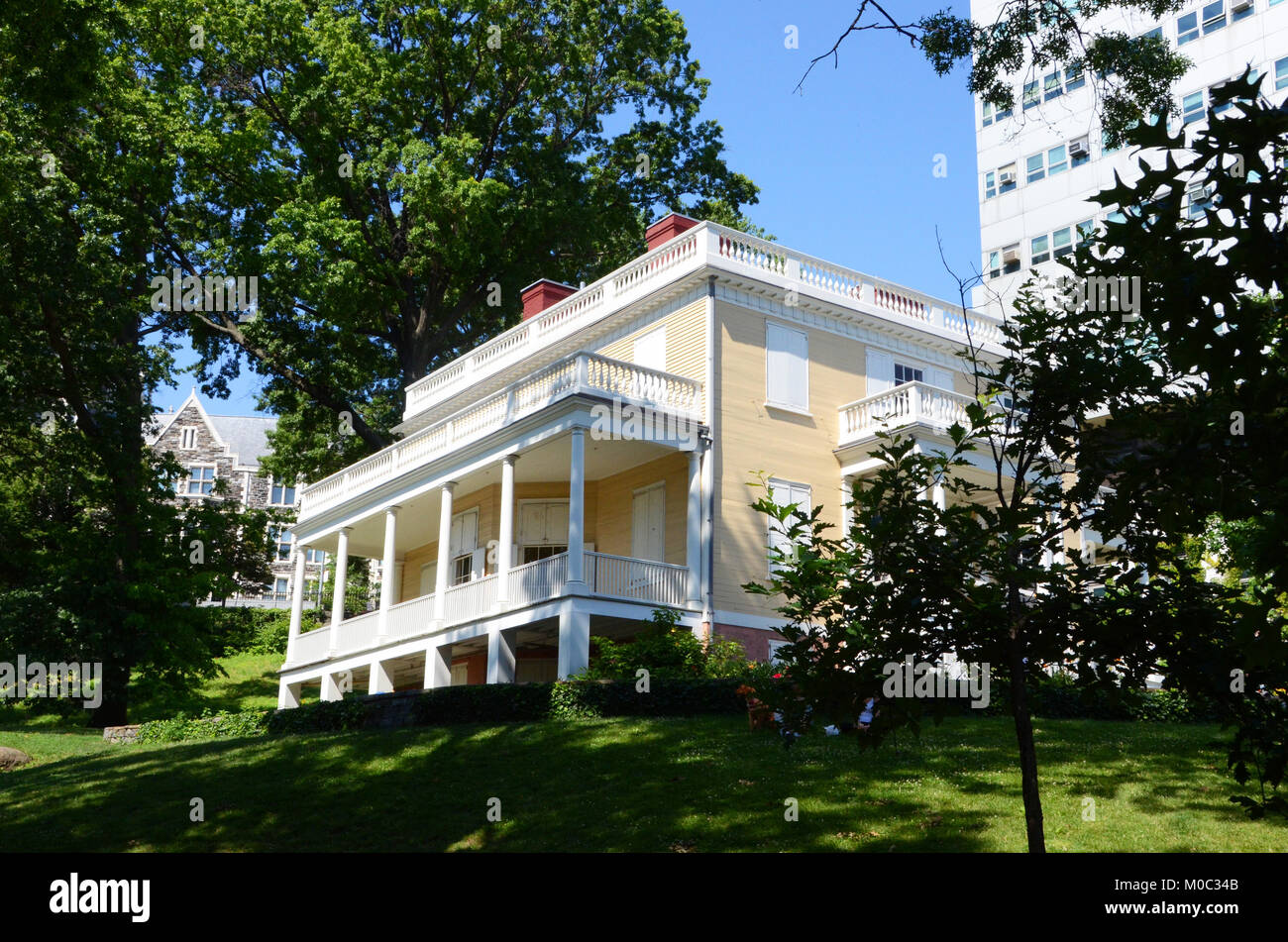 Historische Orte mit der Geschichte von Alexander Hamilton im Leben und im Tod; Hamilton grange National Memorial Manhattan New York Stockfoto