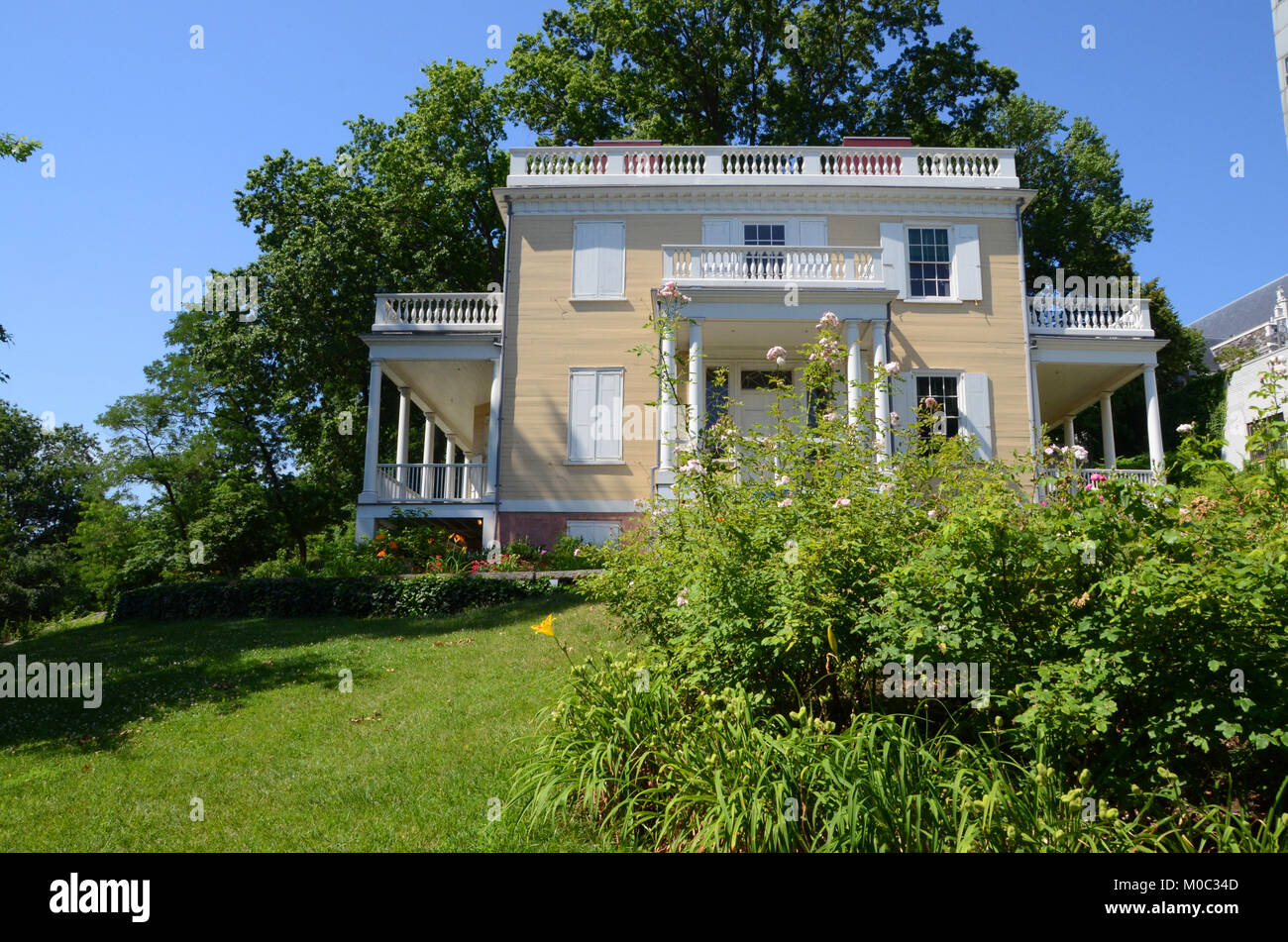 Historische Orte mit der Geschichte von Alexander Hamilton im Leben und im Tod; Hamilton grange National Memorial Manhattan New York Stockfoto