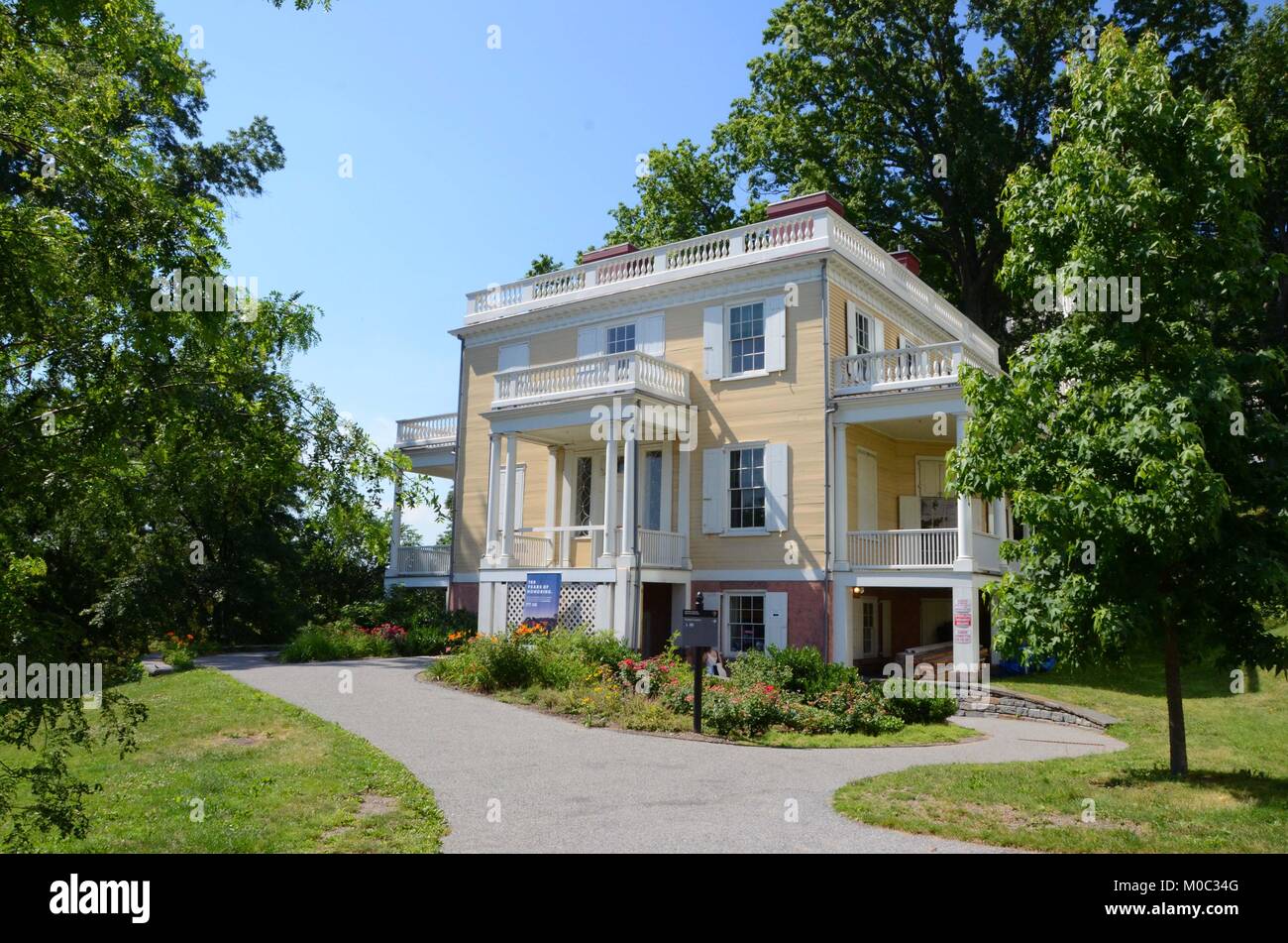 Historische Orte mit der Geschichte von Alexander Hamilton im Leben und im Tod; Hamilton grange National Memorial Manhattan New York Stockfoto