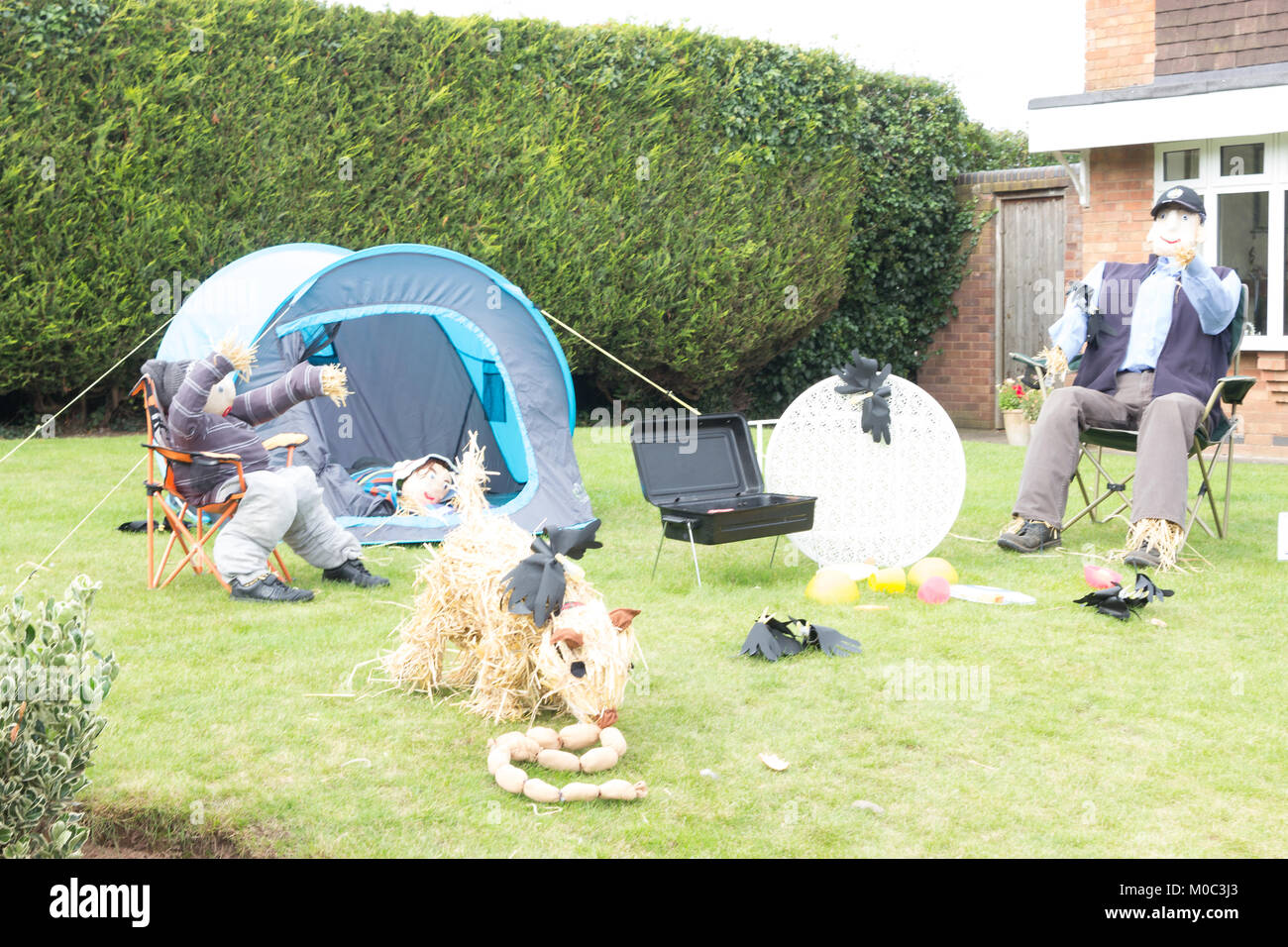 Pattingham Scarecrow Festival 2017 Stockfoto