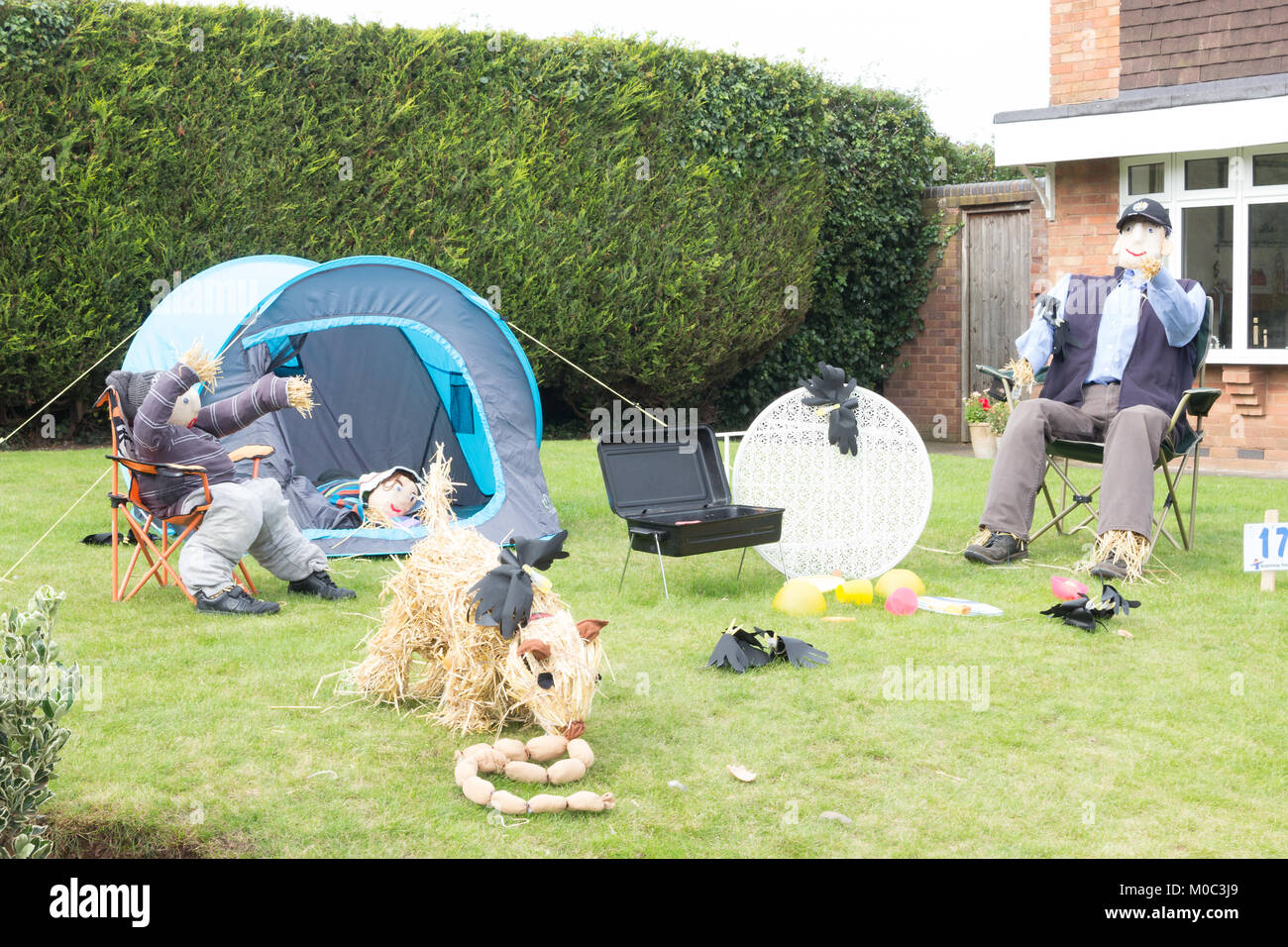 Pattingham Scarecrow Festival 2017 Stockfoto