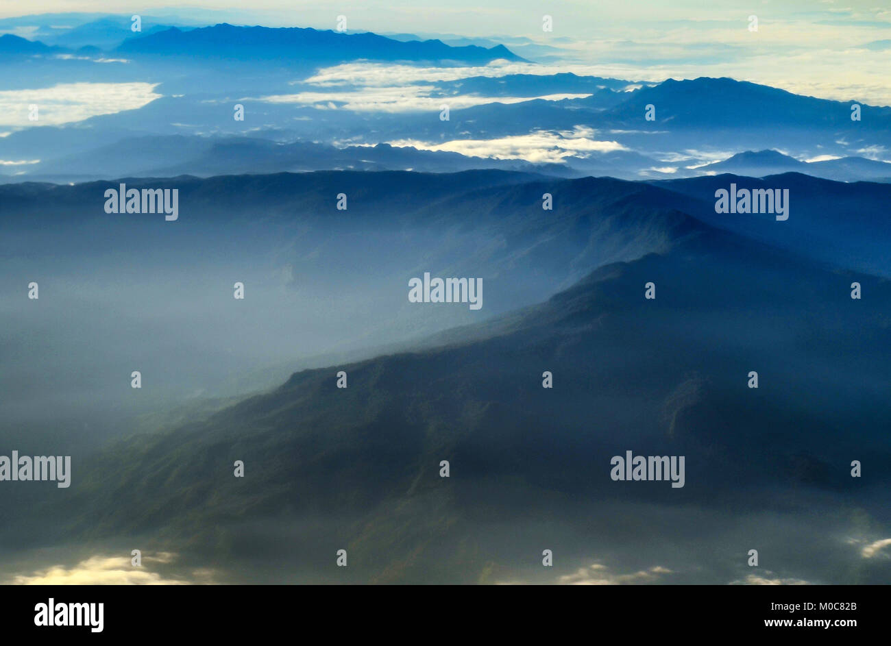 Nickel reichen Verbeek Berg der Insel Sulawesi, Indonesien Stockfoto