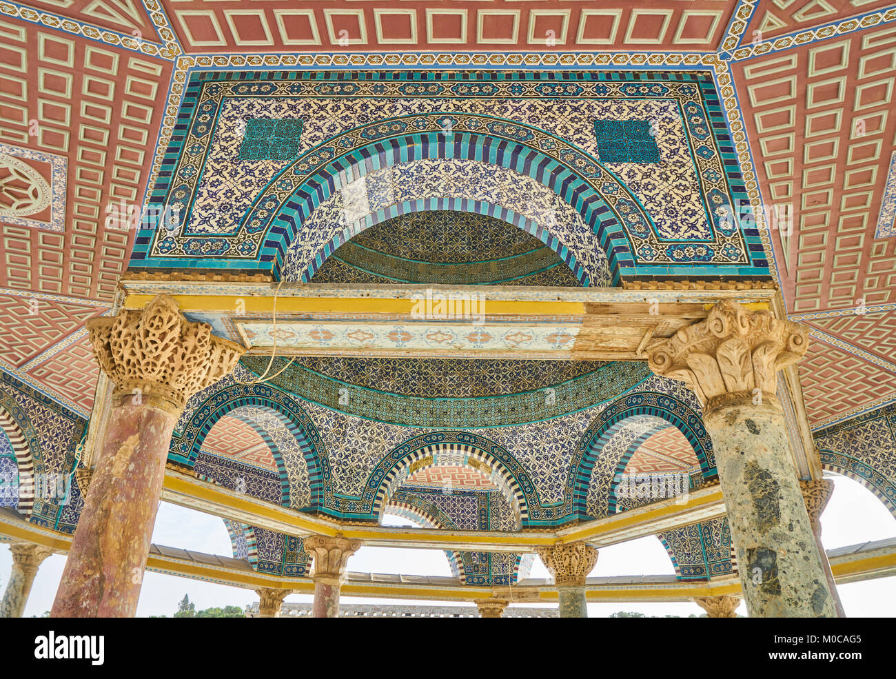 Die Moschee von Al-aqsa (felsendom) auf dem Tempelberg, Jerusalem, Israel Stockfoto