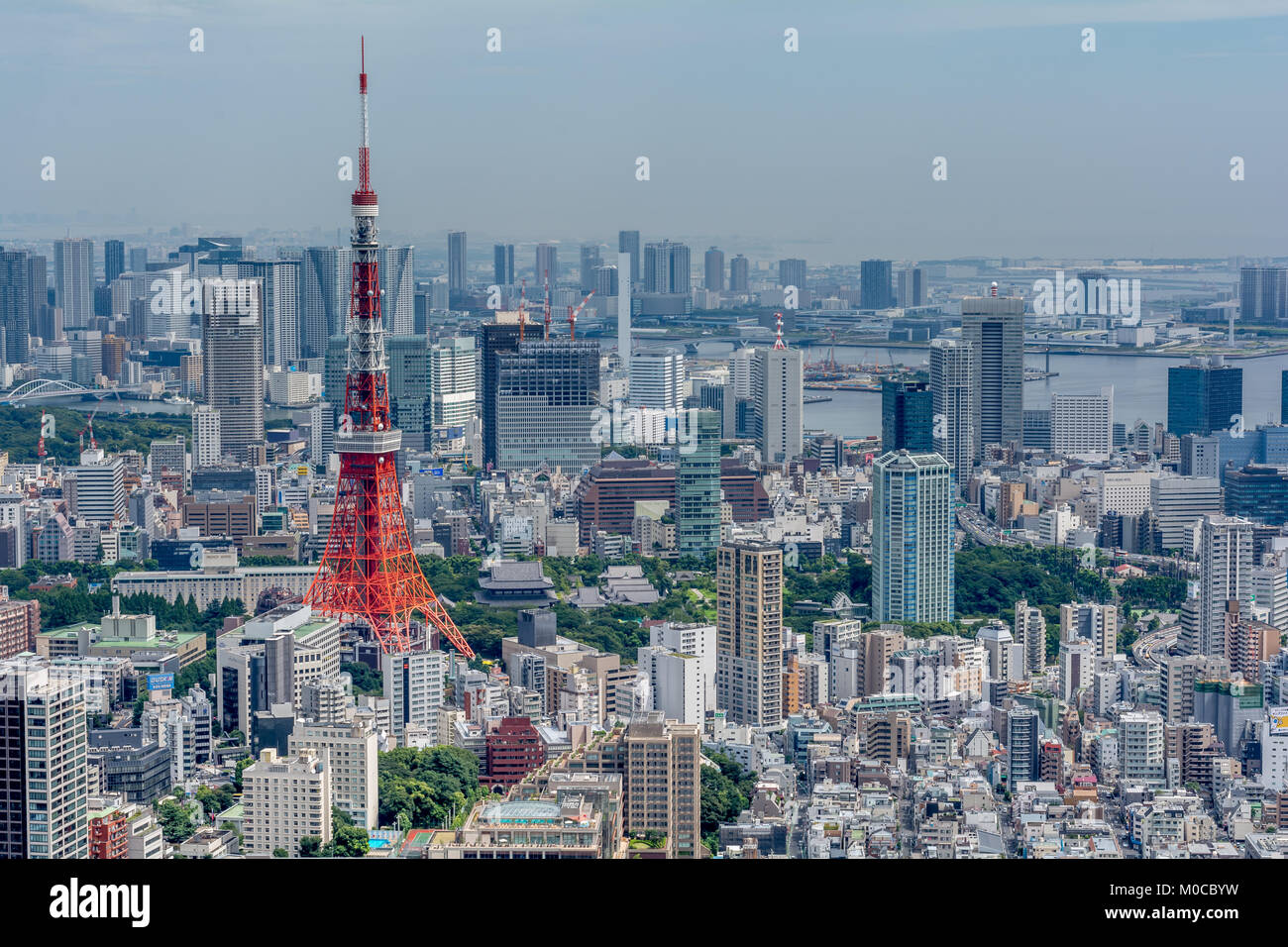 Von der Mori Tower in Tokio Cityview Stockfoto