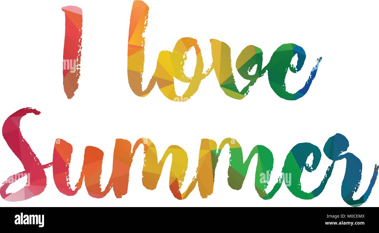 Ich liebe Sommer Vector Angebot für thsirt Design Stock Vektor