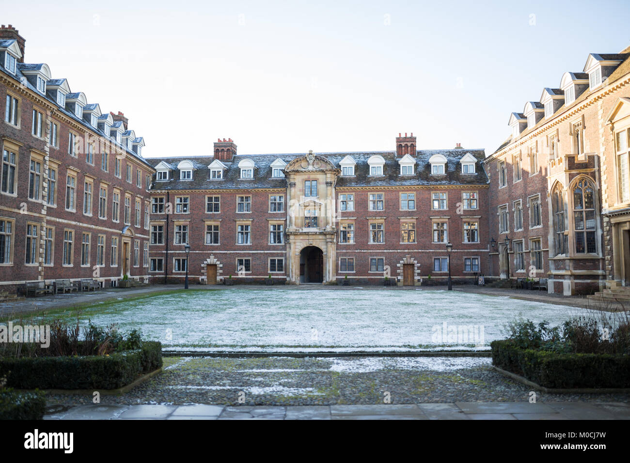 Cambridge Großbritannien im Winter Stockfoto