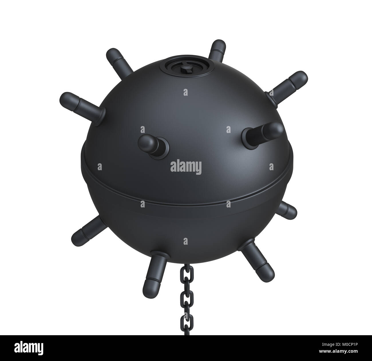 Naval Mine isoliert Stockfoto