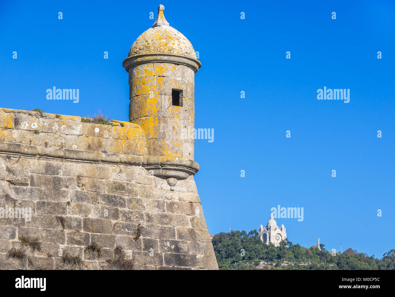 Santiago da Barra Festung, im Hafen von Viana Do Castelo entfernt in Norte Region von Portugal Stockfoto