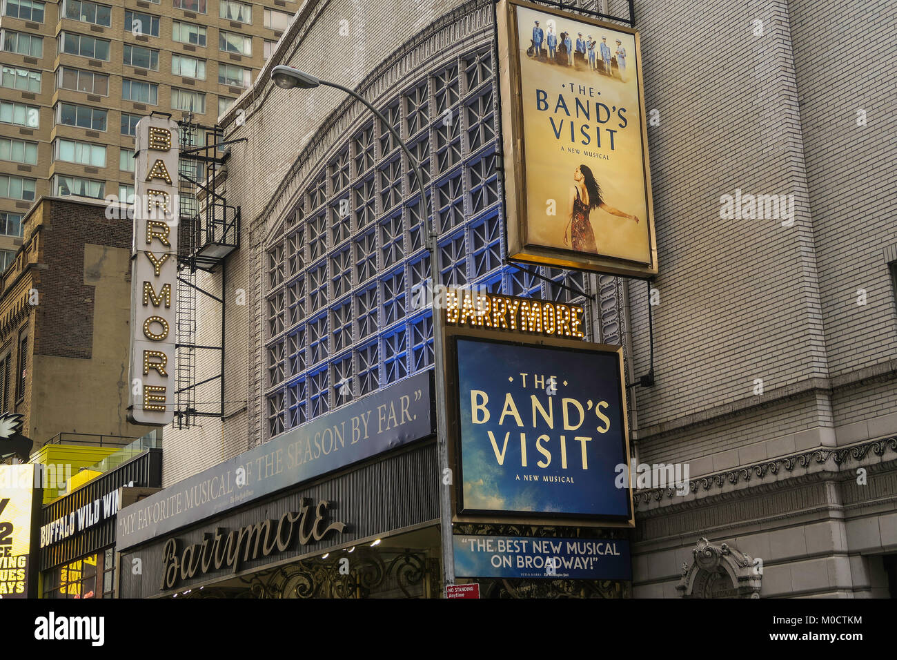 Ethel Barrymore Theater Festzelt in Times Square, New York Stockfoto