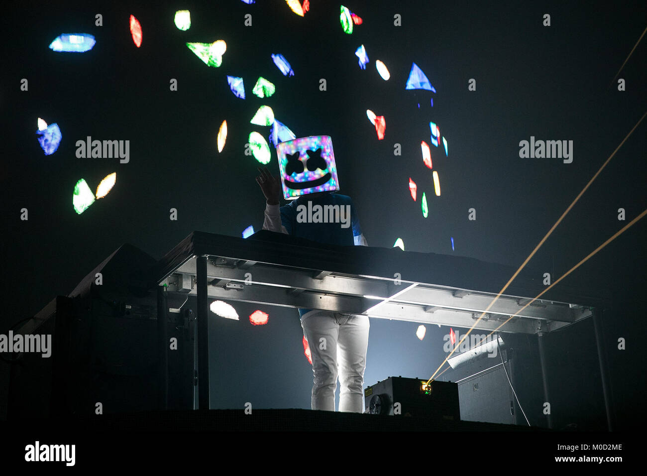 USA. 13 Jan, 2018. Marshmello führt am 13. Januar 2018 an das Bill Graham Civic Auditorium in San Francisco, Kalifornien. Credit: Foto Access/Alamy leben Nachrichten Stockfoto