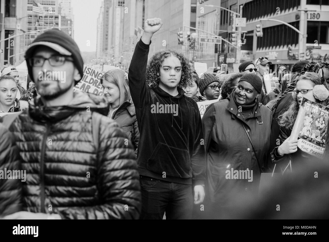 März 2018 von Frauen in New York Stockfoto