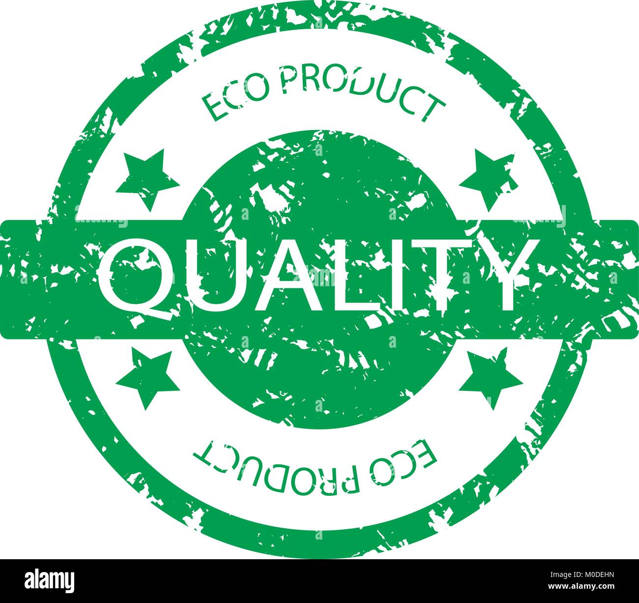 Qualität eco Produkt Stempel. Vector eco Qualitätsprodukt, Stempel label Abbildung Stock Vektor