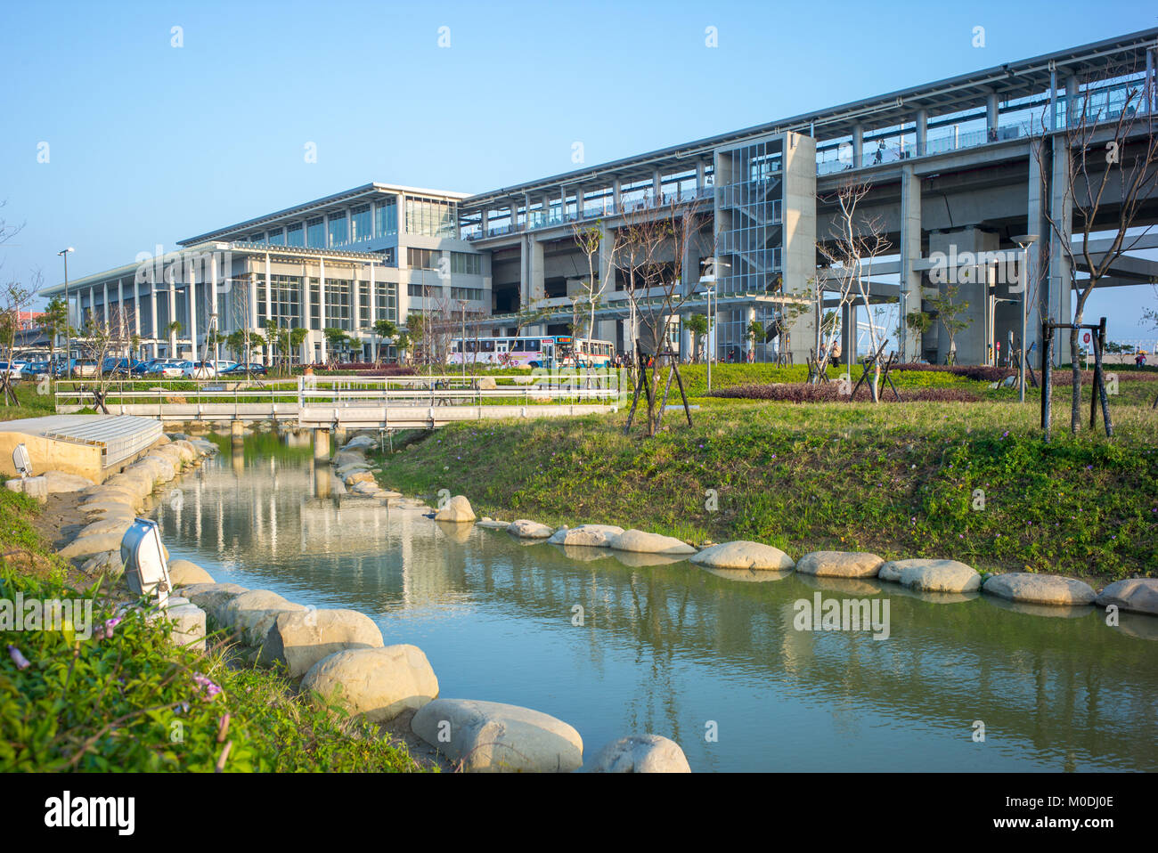 Taiwan High Speed Rail THSR Miaoli Station Stockfoto