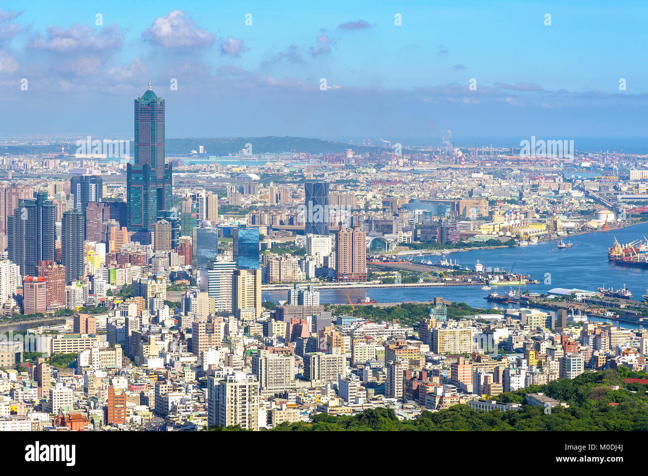 Stadtbild von Kaohsiung, Taiwan Stockfoto