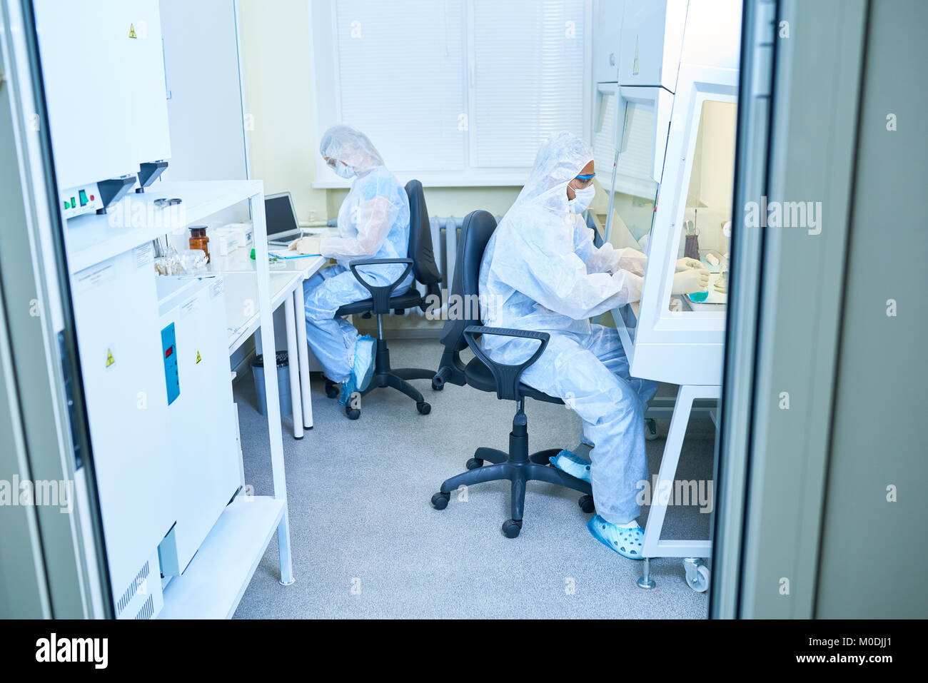Biohazard Labor Stockfoto