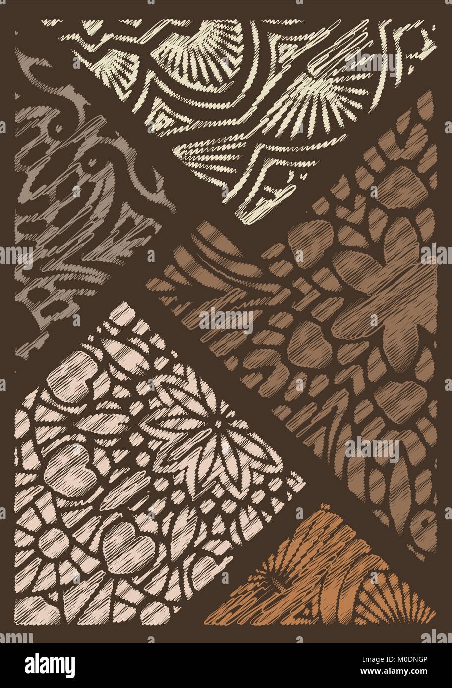 Einrichtung von Stück farbige Spitze dekorative Elemente - Mandala ... Einrichtung von Stück farbige Spitze dekorative Elemente - Mandala ...