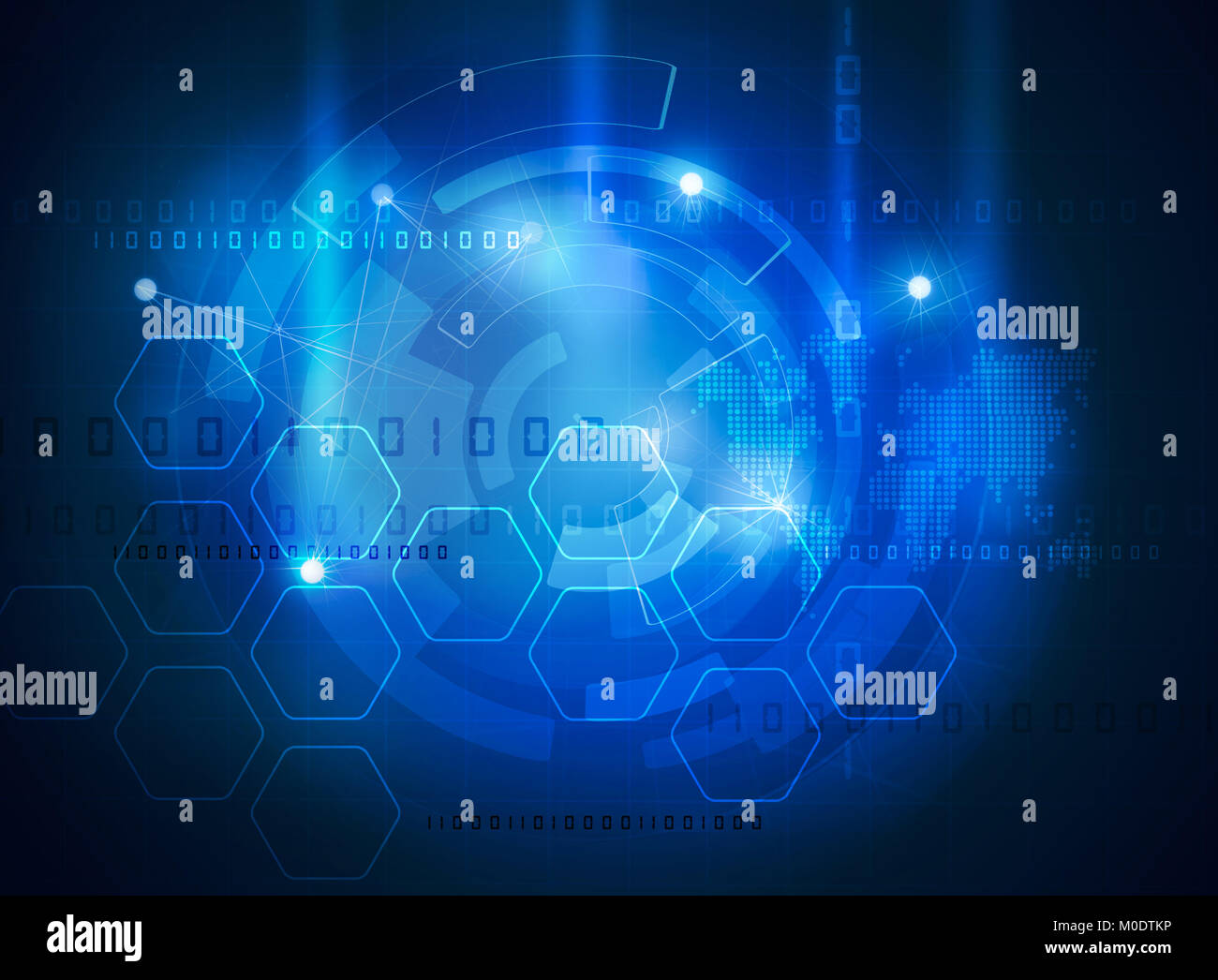 Blue abstract futuristischen Hintergrund Stockfoto