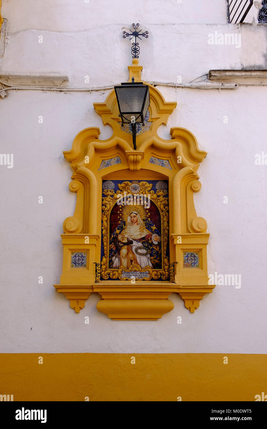 Ave Maria Purisima, Sevilla, Spanien. Stockfoto
