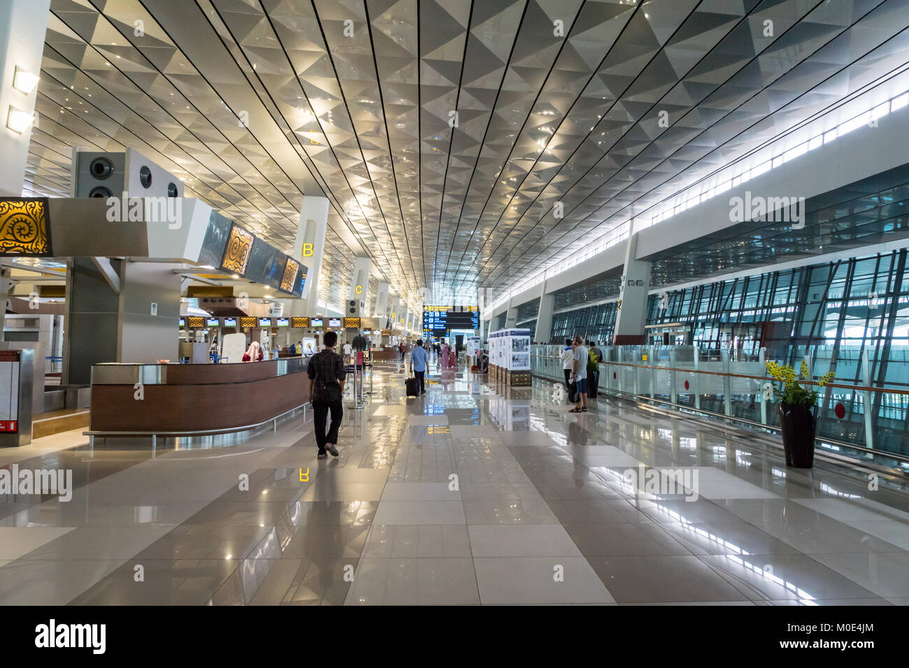 Jakarta, Indonesien: November 2017: Jakarta (soekarno-hatta) International Airport Terminal 3. Jakarta Flughafen ist der größte Flughafen in Java Stockfoto
