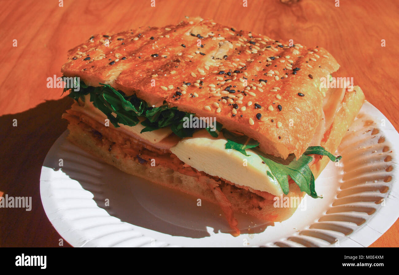 Speck und Ei-sandwich Stockfoto