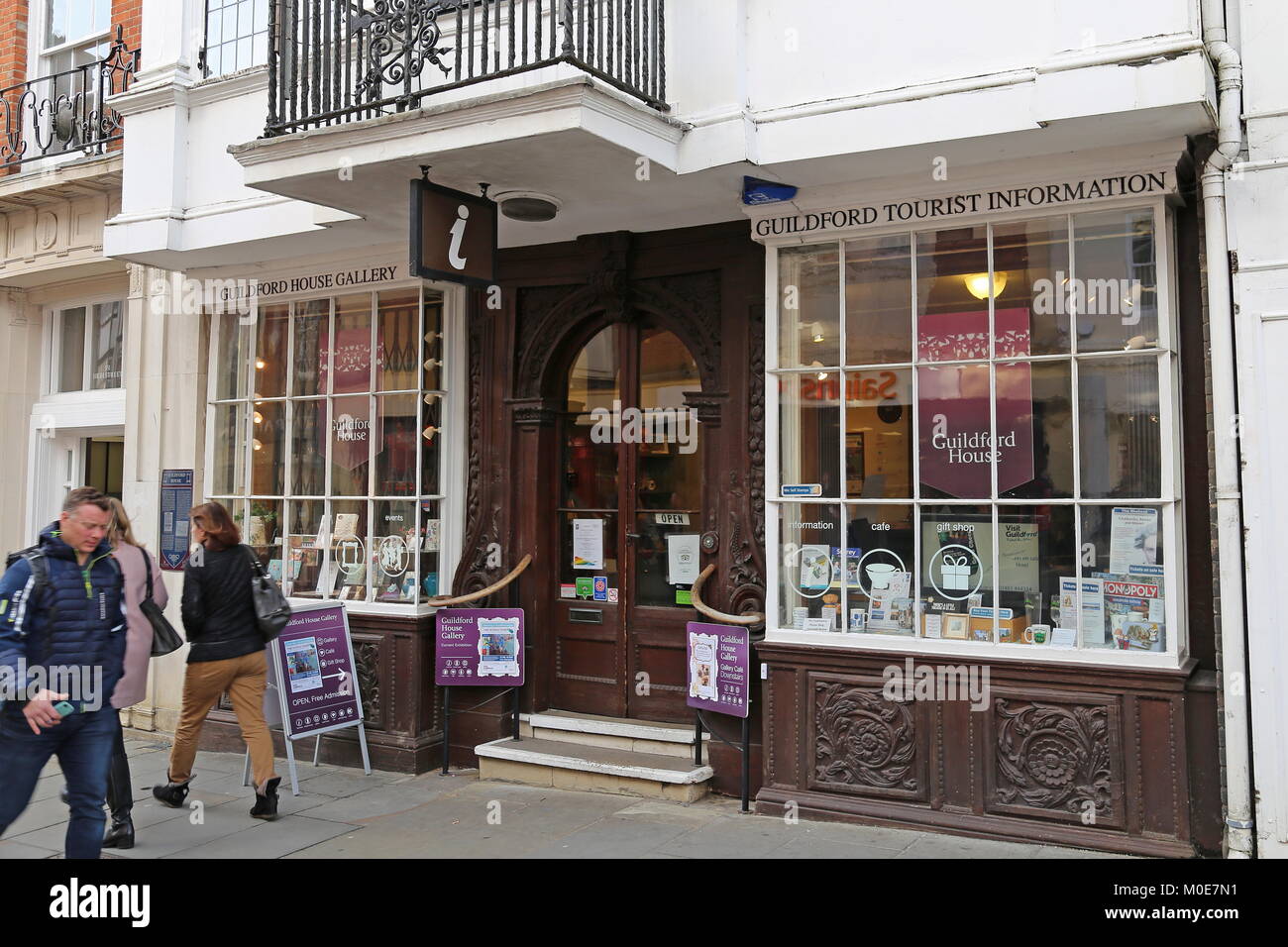 High Street, Guildford, Surrey, England, Großbritannien, USA, UK, Europa Stockfoto