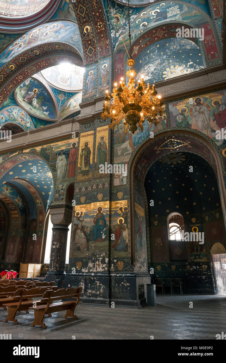 Innenausstattung der alte orthodoxe Kirche Stockfoto